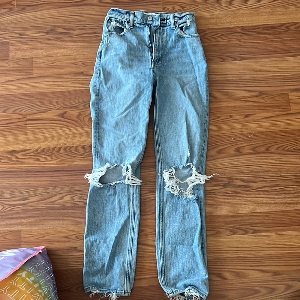Abercrombie The 90s Straight High-rise